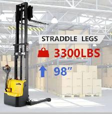 NEW ELECTRIC PALLET STACKER / JACK - 3300 LB CAPACITY - 98' LIFT - Photo 4