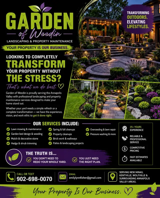 Garden of Weedin’ Landscaping  • Property Maintenance