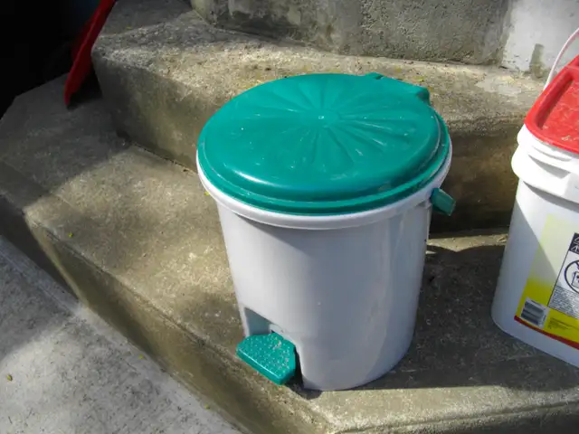 step on garbage can - Photo 2