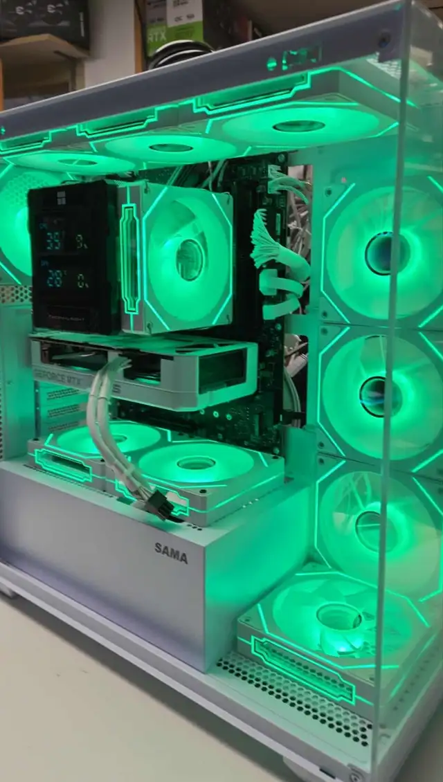 PC GAMING i7-14700K RTX5060 8Go 32GB DDR4 1TB NVMe - NEUF, Blanc
