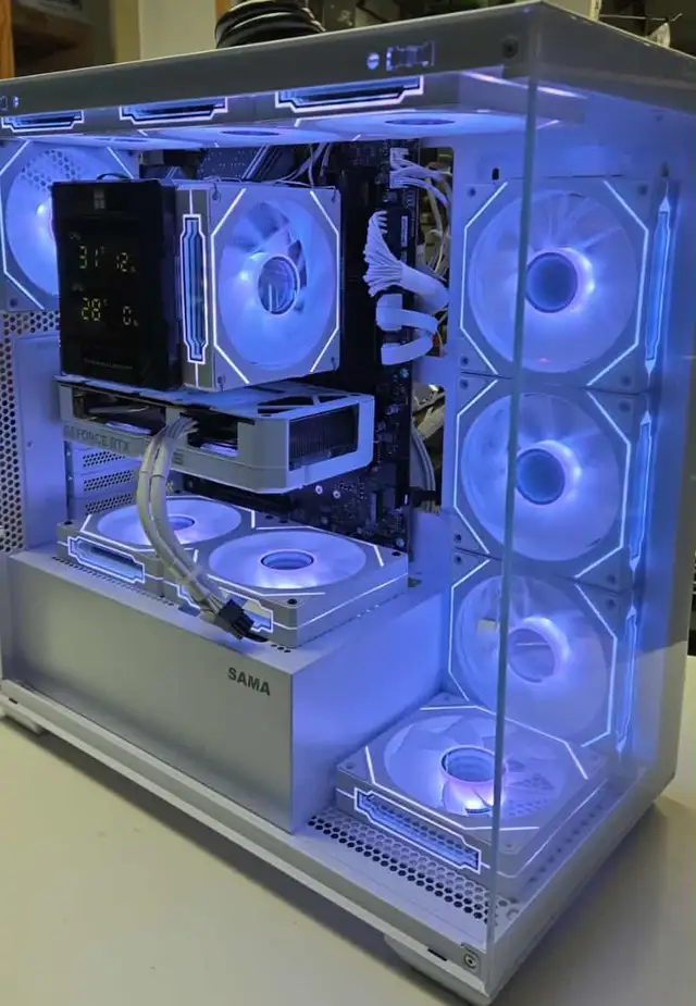 PC GAMING i7-14700K RTX5060 8Go 32GB DDR4 1TB NVMe - NEUF, Blanc - Photo 2
