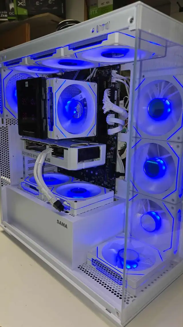 PC GAMING i7-14700K RTX5060 8Go 32GB DDR4 1TB NVMe - NEUF, Blanc - Photo 3