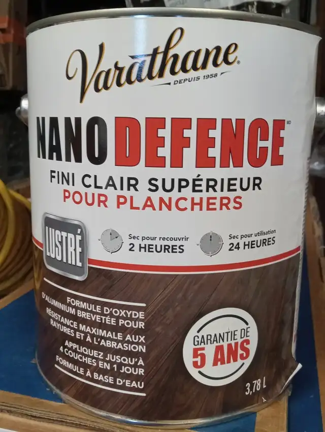 Varathane Nano Defence lustré claire pour plancher 3.78l