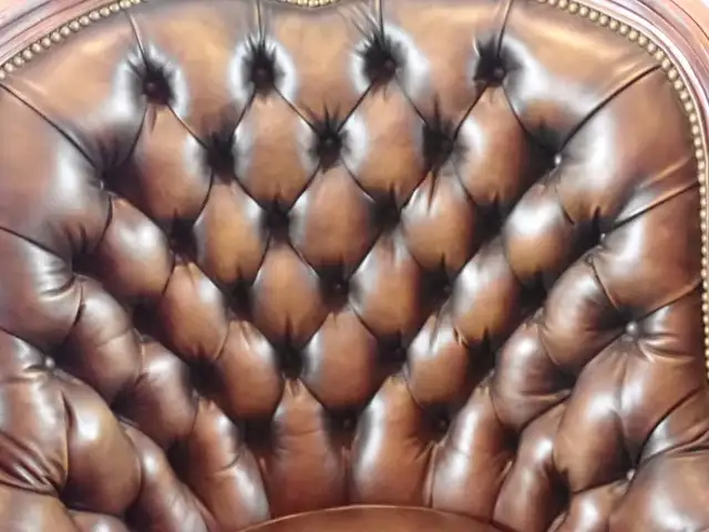Natural Leather Balfour Tufted Chair - Photo 3