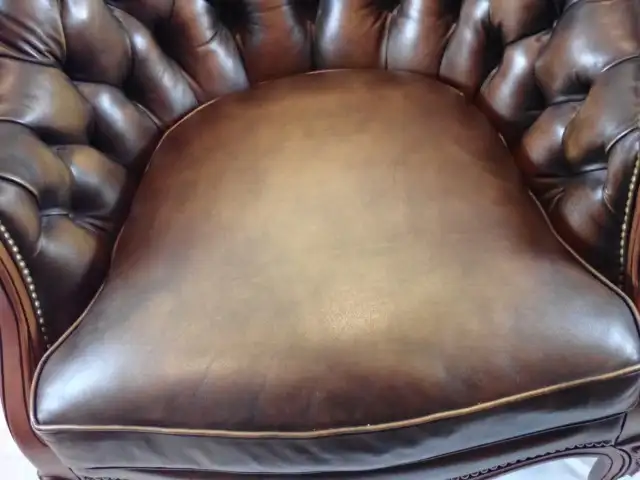 Natural Leather Balfour Tufted Chair - Photo 4