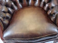 Natural Leather Balfour Tufted Chair - Photo 4