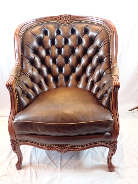 Natural Leather Balfour Tufted Chair - Photo 10