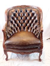 Natural Leather Balfour Tufted Chair - Photo 10