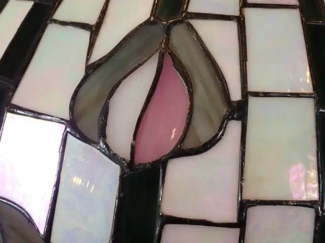 Deco Styled Glass Shaded Lamp - Photo 6