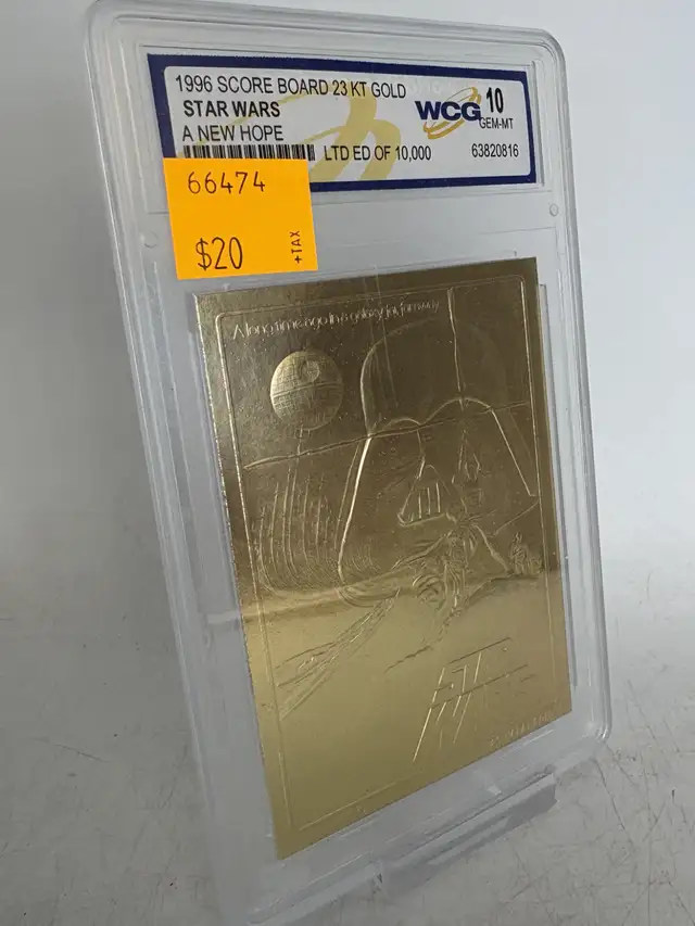 1996 Score Board Limited 23K Gold Foil Graded Star Wars Cards - Photo 3