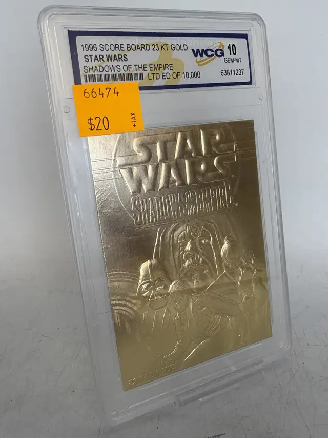 1996 Score Board Limited 23K Gold Foil Graded Star Wars Cards - Photo 4
