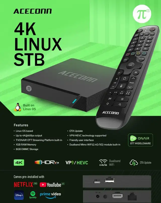 linux stb 4k box - premium subscription