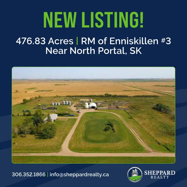 3 Quarters | RM of Enniskillen # 3 | Near North Portal, SK