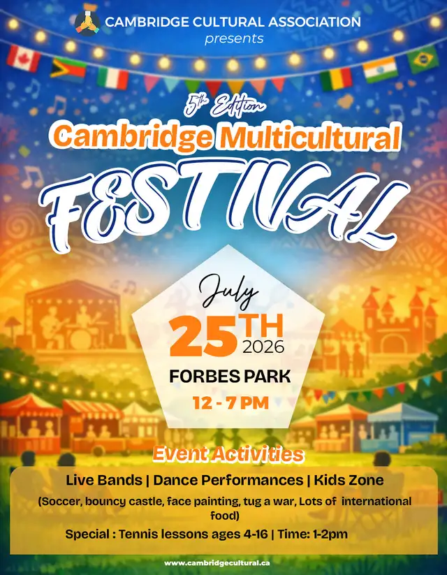Cambridge Multcultural Festival July 25, 2026