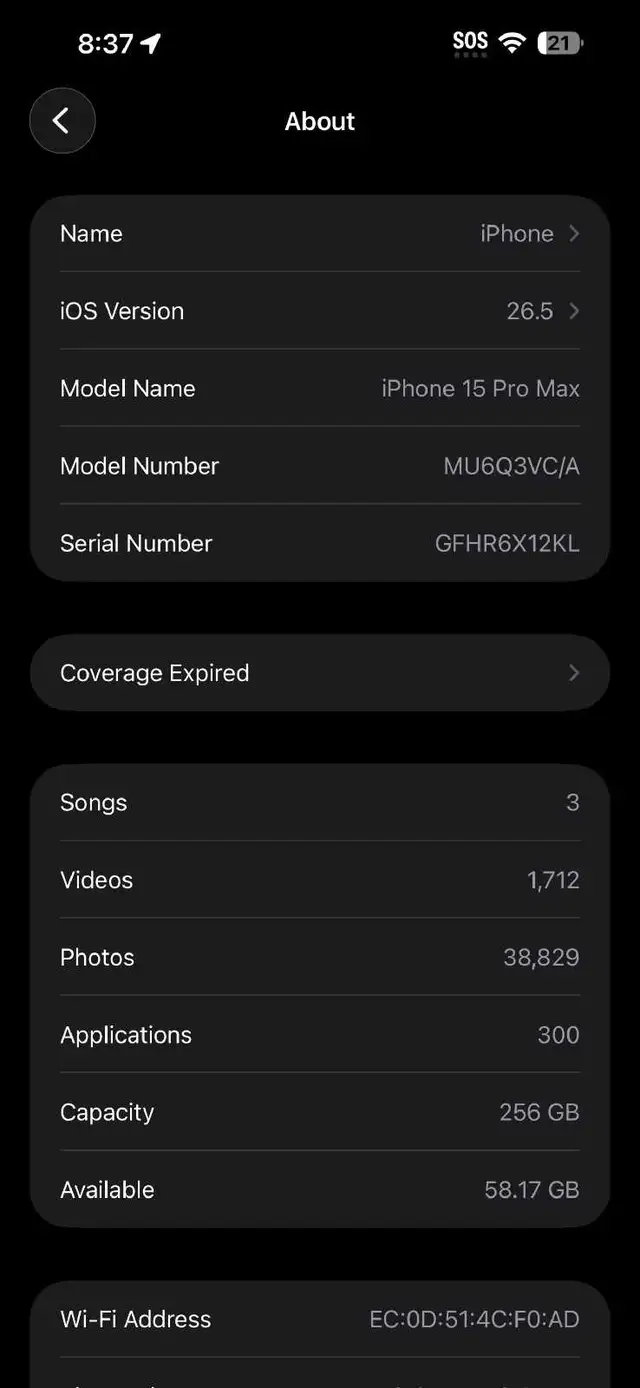 iPhone 15 pro max 256g