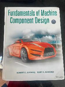Fundamentals of Machine Component Design 5th Edition (Juvinall)