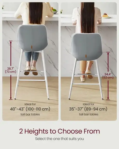 Brand New Modern Set of 2 PU Bar Stools Special $178 - Photo 5