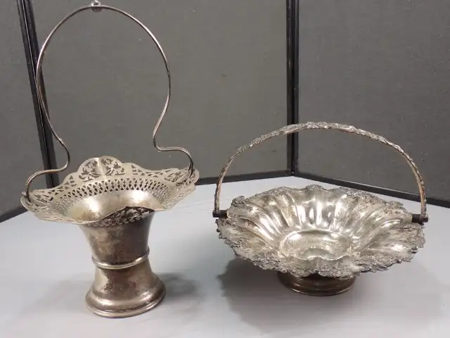 Silver Plate Floral Baskets