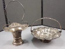 Silver Plate Floral Baskets