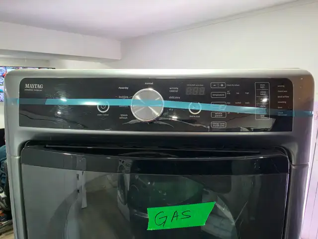 WOW! Maytag 27' Grey Front-Load Stackable Washer GAS Dryer Set - Photo 6