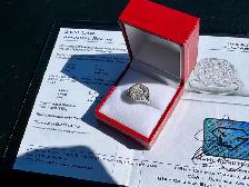 #796 - 14kt White Gold, .85 Carat Diamond Ring, Size 6