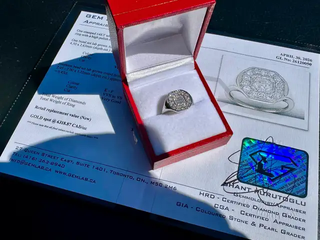 #796 - 14kt White Gold, .85 Carat Diamond Ring, Size 6 - Photo 4