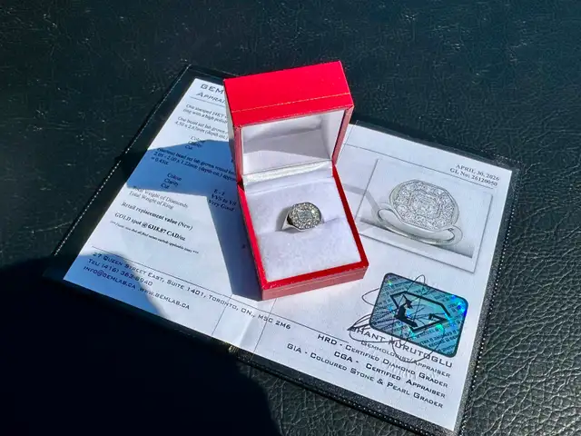 #796 - 14kt White Gold, .85 Carat Diamond Ring, Size 6 - Photo 5