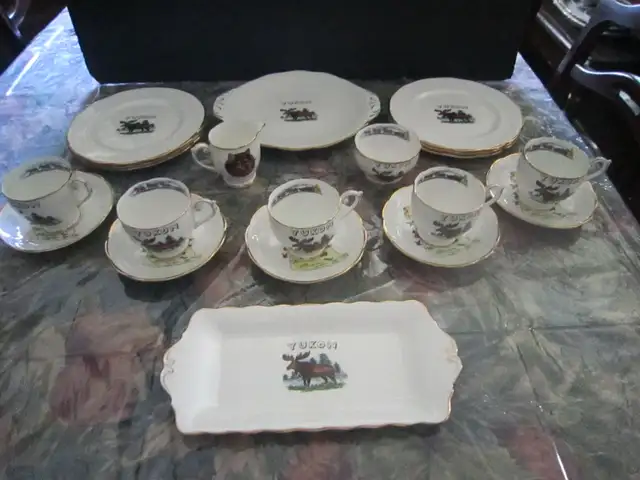 Queen Anne YUKON fine bone china set, Pattern # 6997