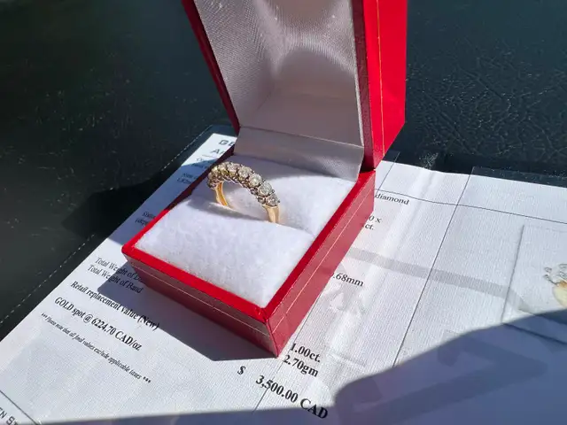 #837 - 1.00 Carat Diamond, 14kt Yellow Gold Ring, Size 5 - Photo 2