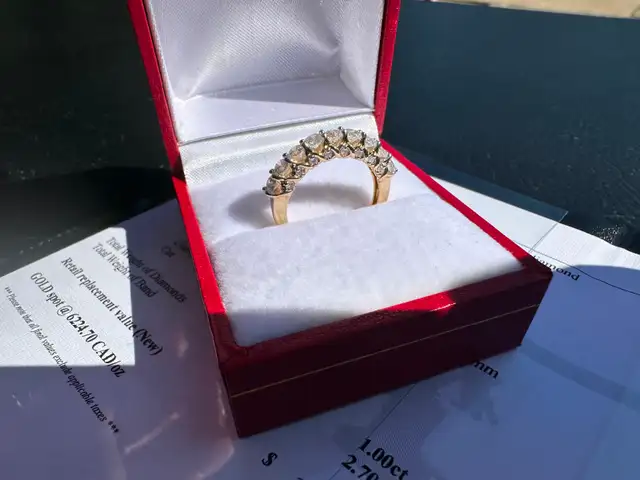 #837 - 1.00 Carat Diamond, 14kt Yellow Gold Ring, Size 5 - Photo 7