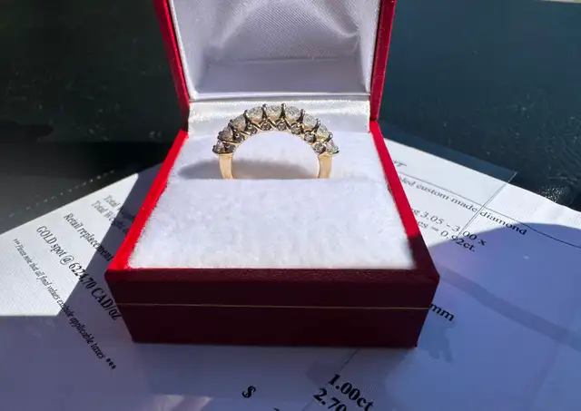 #837 - 1.00 Carat Diamond, 14kt Yellow Gold Ring, Size 5 - Photo 8