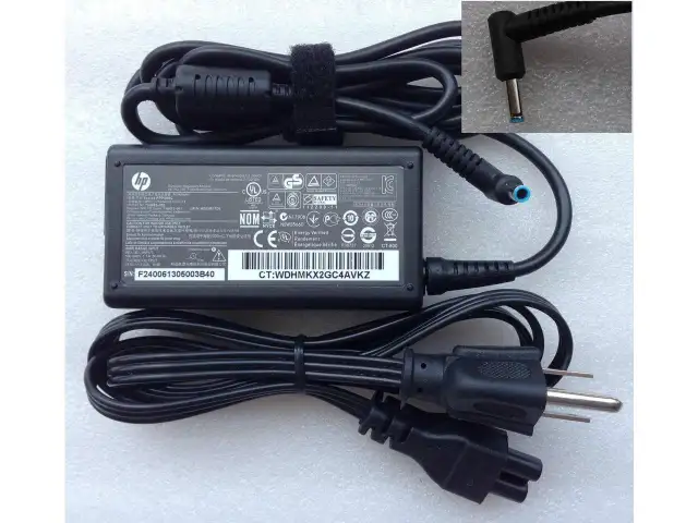 Genuine HP AC Adapter 65W Charger blue tip