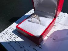 #797 - 18kt White Gold, 1.00 Carat Diamond Engagement Ring Size5 - Photo 3
