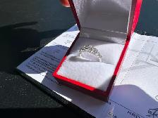 #797 - 18kt White Gold, 1.00 Carat Diamond Engagement Ring Size5 - Photo 5