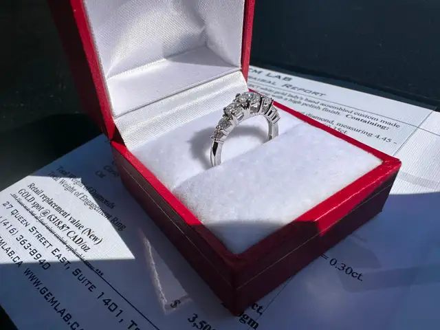 #797 - 18kt White Gold, 1.00 Carat Diamond Engagement Ring Size5 - Photo 8