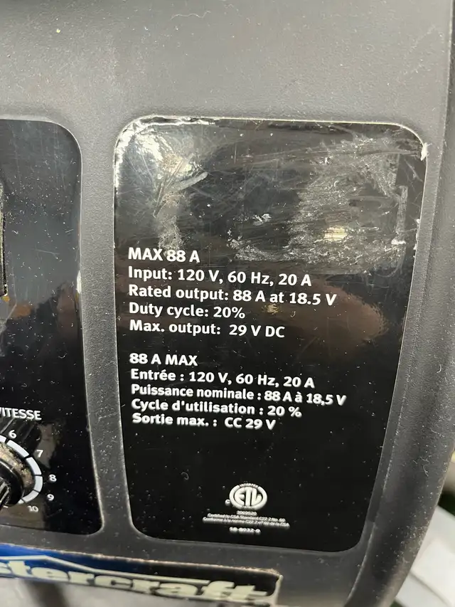 Mastercraft 58-8032-0 Flux Core Wire Fed Welder - Photo 3