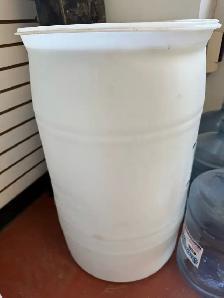 plastic barrels