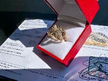 #779 - 14kt Yellow Gold, 1.16 Carat Effy Diamond Ring, Size 7 - Photo 3