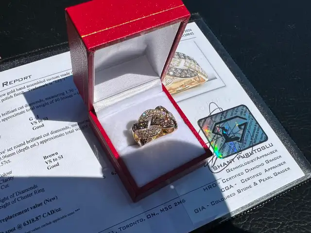 #779 - 14kt Yellow Gold, 1.16 Carat Effy Diamond Ring, Size 7 - Photo 4