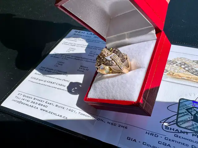 #779 - 14kt Yellow Gold, 1.16 Carat Effy Diamond Ring, Size 7 - Photo 7