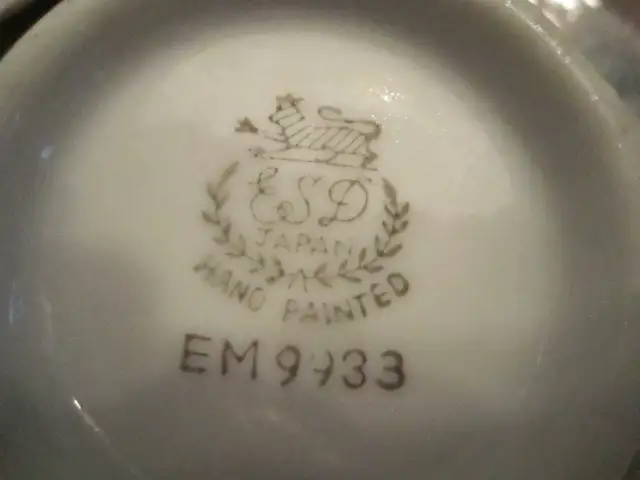 ESD hand painted china hostess sets for 4, Pattern #EM9933 - Photo 3