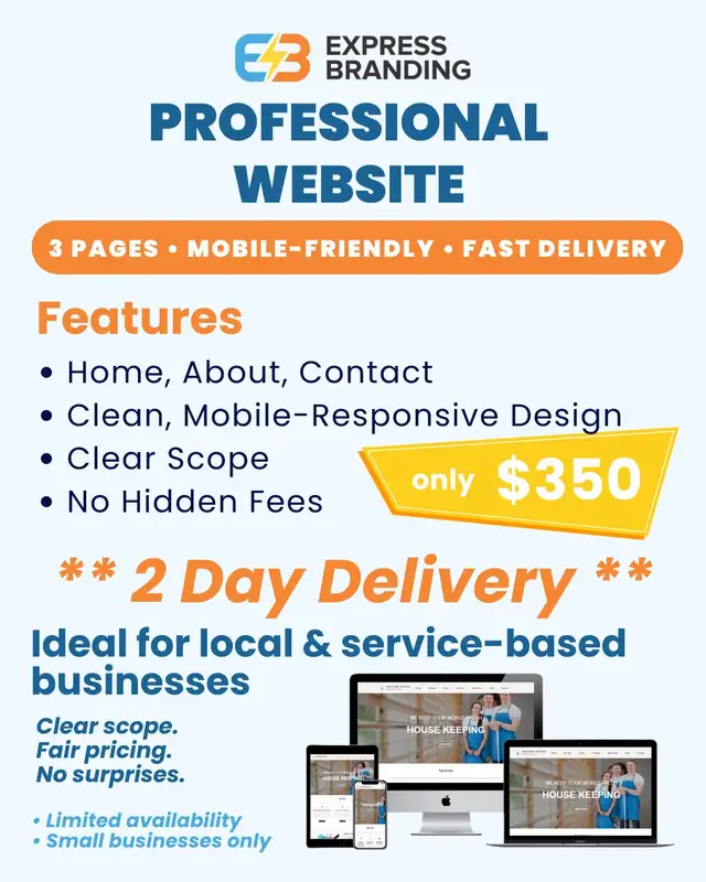 Urgent Website 2 Day Delivery $350