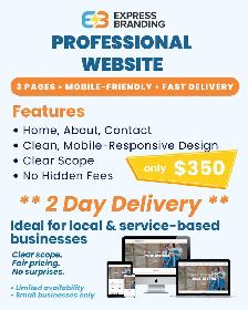 Urgent Website 2 Day Delivery $350