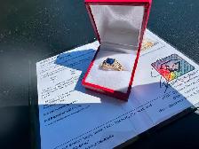 #794 - 14kt Gold, Effy Sapphire & Diamond Ring, Size 7 - Photo 5