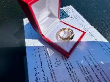 #794 - 14kt Gold, Effy Sapphire & Diamond Ring, Size 7 - Photo 8