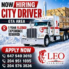 Hiring City Driver (GTA area)
