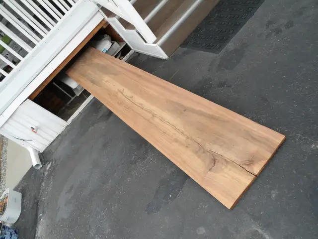 BRAZILIAN WALNUT SLAB 8'5'' x 22' 1  1/8' THICK