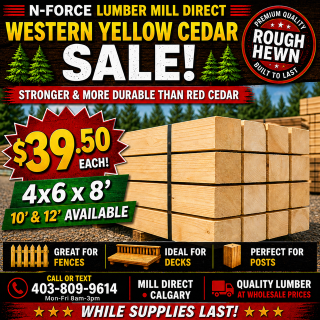 Western Yellow Cedar 4x6 — A Premium Upgrade To Red Cedar