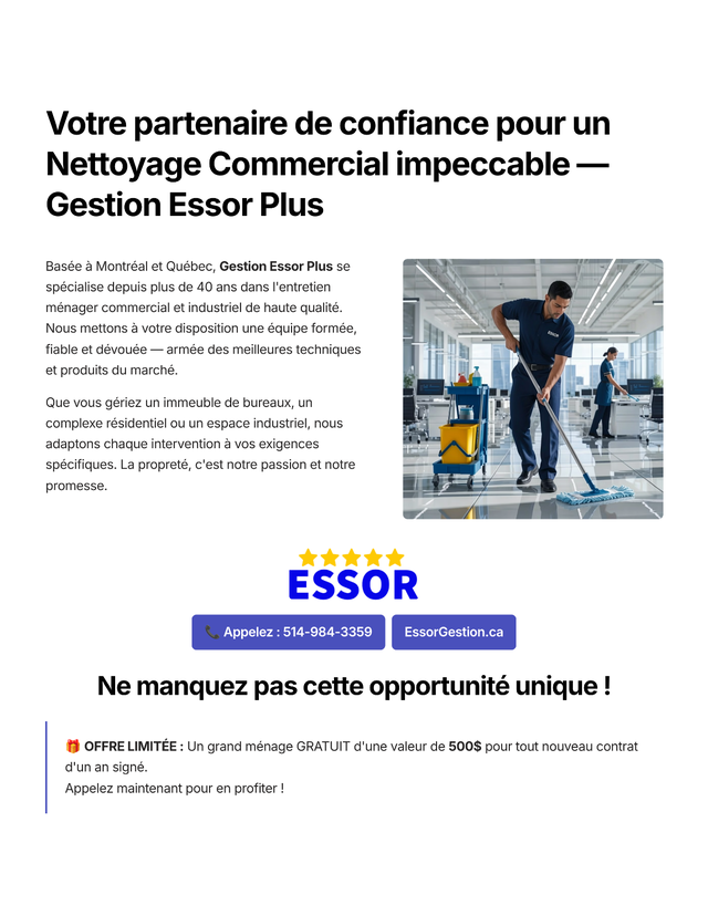 Grand Ménage GRATUIT d'une valeur de 500$ - Photo 2