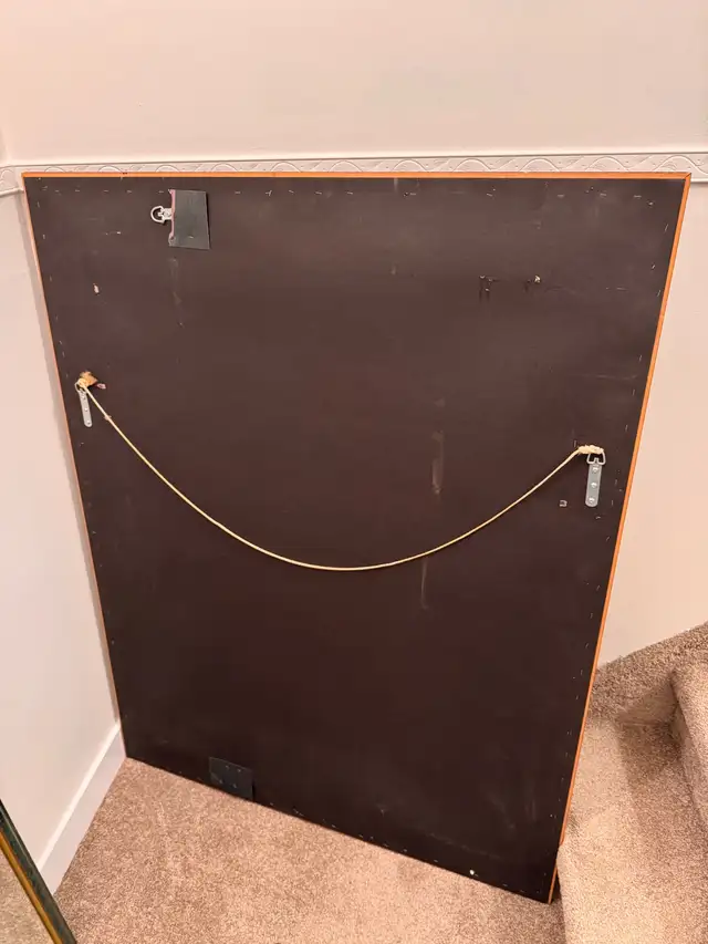 Real Wood Framed 40' x 52' Bevelled Wall Mirror - Photo 4